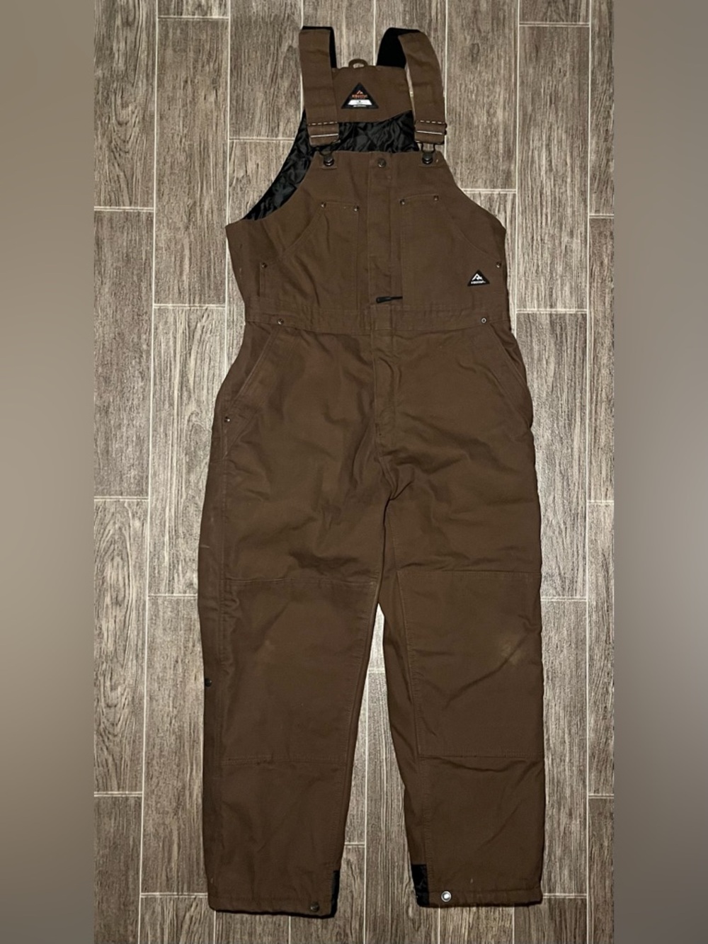 Ridgecut Toughshield Sanded Duck Super Duty Insulated Overalls Mens Medium Short